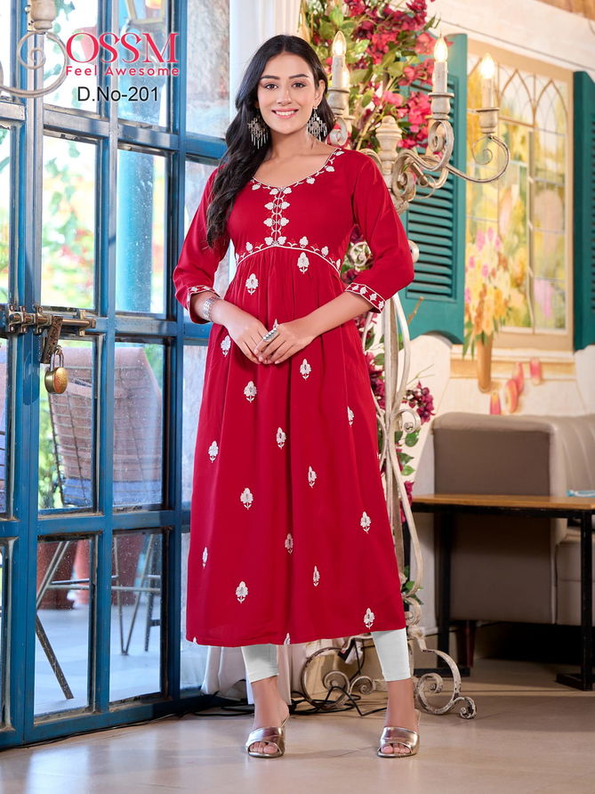 Ossm Celebrations Vol 2 Alia Cut Designer Kurtis Catalog
